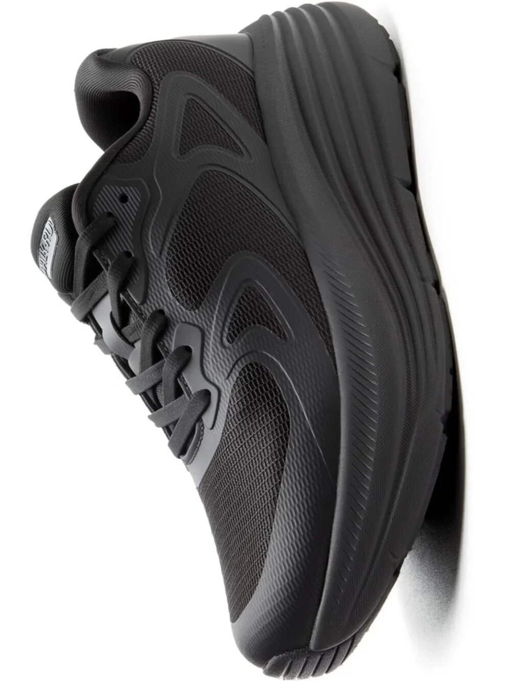 Women's All Black Fort Walking Shoes Tennis, Max Cushioning Running Sneakers
